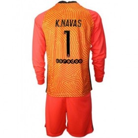 Koszulka Paris Saint-Germain PSG Keylor Navas 1 Bramkarskie Dziecięca Główna 2020/21 - Koszulki Piłkarskie(L/S)
